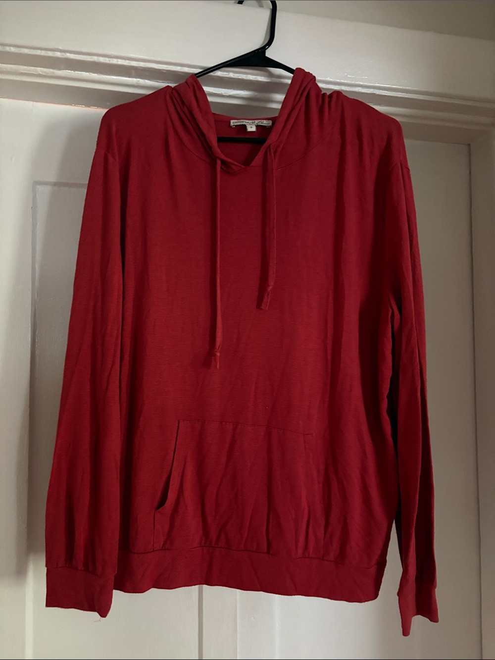 Express Terracotta Lightweight Hooded Pullover Sweatshirt